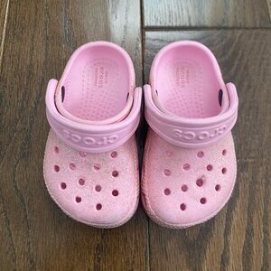 Crocs Kids Pink Clogs 5c